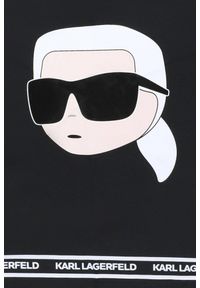 Karl Lagerfeld - KARL LAGERFELD Czarny damski parasol Ikon SM. Kolor: czarny. Materiał: materiał #3
