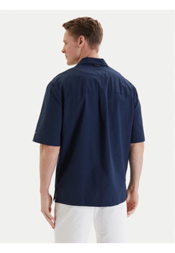 TOMMY HILFIGER - Tommy Hilfiger Koszula MW0MW42645 Granatowy Regular Fit. Kolor: niebieski. Materiał: syntetyk