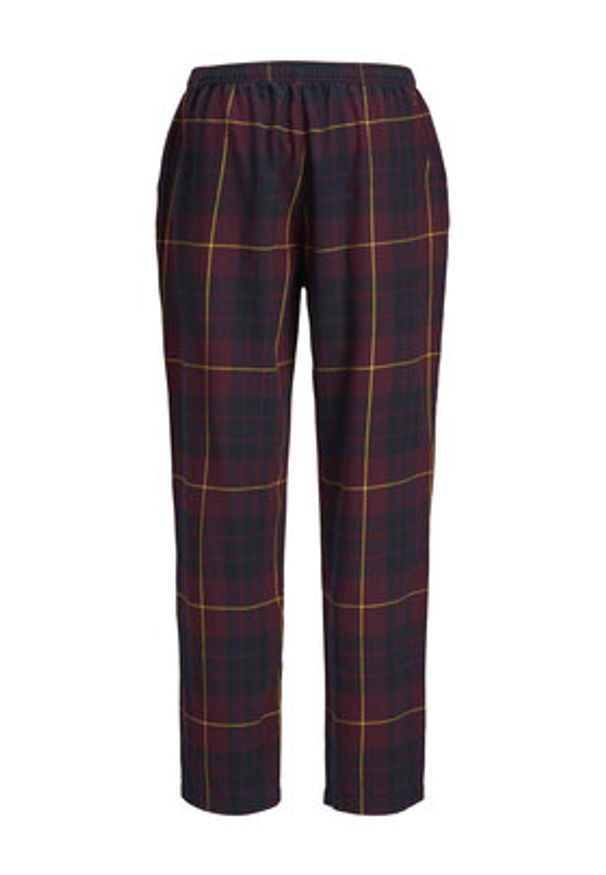 Jack & Jones Spodnie piżamowe Crimon 12182711 Bordowy Regular Fit. Kolor: czerwony. Materiał: bawełna