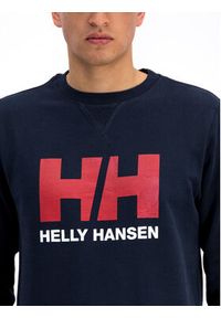 Helly Hansen Bluza Hh Logo Crew 34000 Granatowy Regular Fit. Kolor: niebieski. Materiał: bawełna