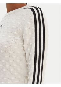 Adidas - adidas Sweter Solid Spike KS6461 Écru Slim Fit. Materiał: syntetyk #3