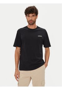 Napapijri T-Shirt Smallbox NP0A88TR Czarny Regular Fit. Kolor: czarny. Materiał: bawełna