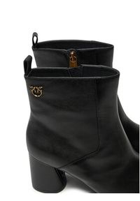 Pinko - PINKO Botki Cindy 12 SD0135 P001 Czarny. Kolor: czarny. Materiał: skóra #6