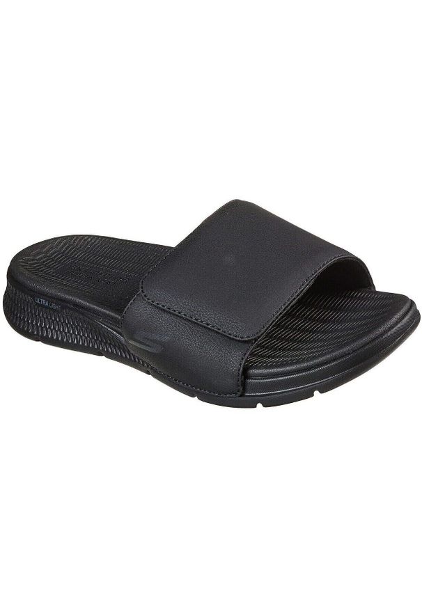 skechers - Klapki męskie Skechers GO Consistent 229033BBK. Kolor: czarny. Materiał: skóra ekologiczna, materiał. Model: Skechers Sport. Sport: pływanie