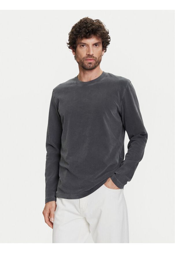Marc O'Polo Longsleeve B21 2236 52006 Szary Regular Fit. Typ kołnierza: polo. Kolor: szary. Materiał: bawełna. Długość rękawa: długi rękaw