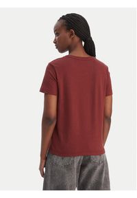 Calvin Klein Jeans T-Shirt LV047B205G Brązowy Relaxed Fit. Kolor: brązowy. Materiał: bawełna #3