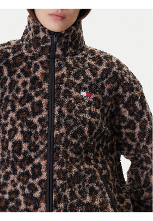 Tommy Jeans Polar DW0DW21596 Brązowy Regular Fit. Kolor: brązowy. Materiał: syntetyk