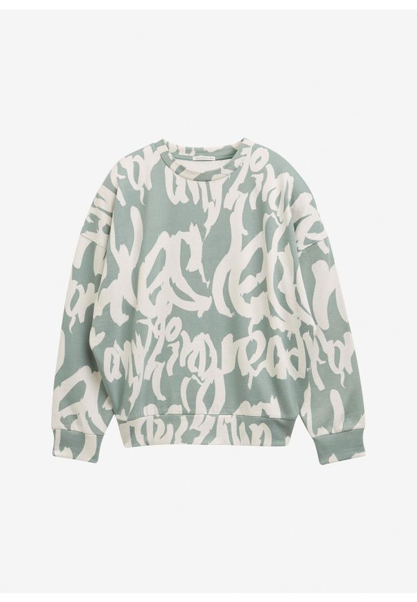 bonprix - Bluza marki Tom Tailor. Kolor: zielony. Materiał: bawełna