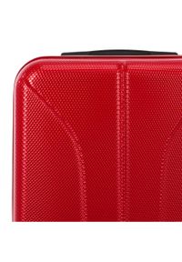 Wittchen - Duża walizka z polikarbonu żłobiona. Kolor: czerwony. Materiał: guma #10