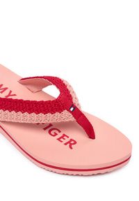 TOMMY HILFIGER - Tommy Hilfiger Japonki CROCHET SUMMER SANDA FW0FW09417 Różowy. Kolor: różowy. Materiał: materiał #4