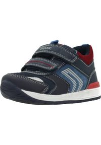 Geox - Buty GEOX B RISHON BOY Niebieski. Kolor: niebieski. Materiał: syntetyk, tkanina. Sport: turystyka piesza