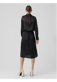 Vero Moda Spódnica trapezowa Noa 10274397 Czarny Regular Fit. Kolor: czarny. Materiał: satyna, syntetyk #2