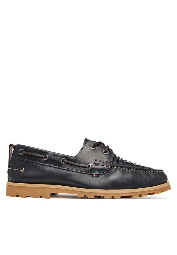 TOMMY HILFIGER - Półbuty Tommy Hilfiger. Kolor: niebieski