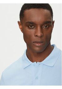 Calvin Klein Jeans Polo Monologo J30J325664 Błękitny Regular Fit. Typ kołnierza: polo. Kolor: niebieski. Materiał: bawełna
