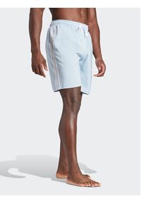 Adidas - adidas Szorty kąpielowe 3-Stripes CLX IR9428 Niebieski Regular Fit. Kolor: niebieski. Materiał: syntetyk #4