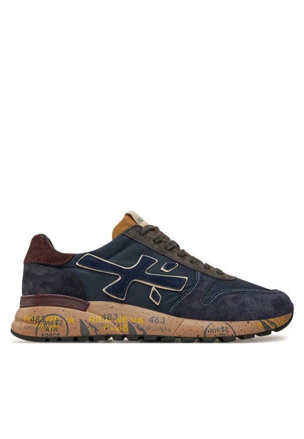 Premiata Sneakersy Mick 6868 Granatowy. Kolor: niebieski. Materiał: materiał