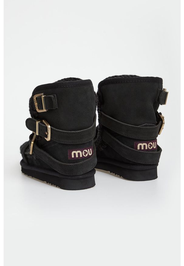 Mou - Śniegowce damskie skórzane MOU. Materiał: skóra