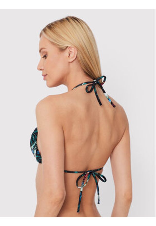 Tommy Jeans Góra od bikini UW0UW03728 Czarny. Kolor: czarny. Materiał: syntetyk