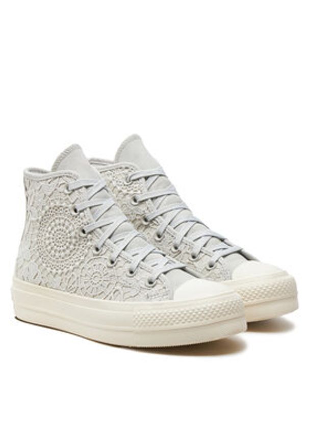Converse Trampki Chuck Taylor All Star Lift Platform Butterflies A07538C Biały. Kolor: biały. Materiał: materiał. Obcas: na platformie