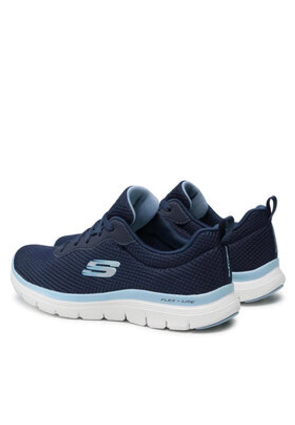 skechers - Skechers Sneakersy Brilliant View 149303/NVBL Granatowy. Kolor: niebieski. Materiał: materiał