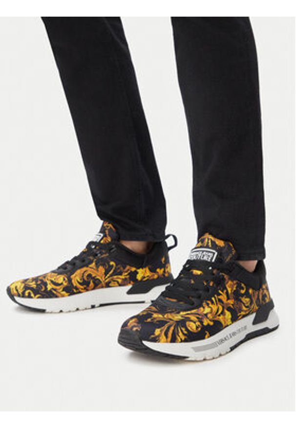 Versace Jeans Couture Sneakersy 79YA3SA1 ZSD05 G89 Kolorowy. Materiał: materiał. Wzór: kolorowy