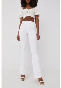 Spanx jeansy damskie high waist. Stan: podwyższony. Kolor: biały