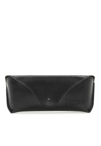 Kazar - Czarne okulary przeciwsłoneczne. Kształt: okrągłe. Kolor: czarny. Materiał: materiał. Wzór: gradientowy #7