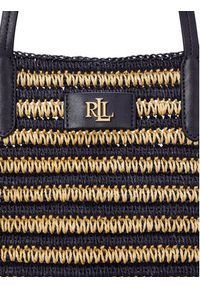 Lauren Ralph Lauren - LAUREN RALPH LAUREN Torebka Brie Striped Straw Large Tote Bag 431959019002 Granatowy. Kolor: niebieski #6