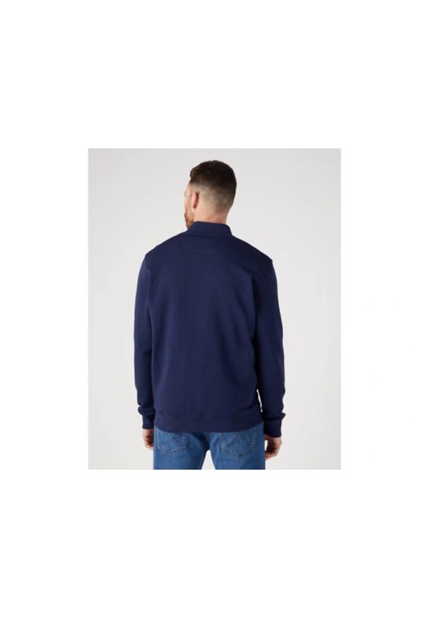 Wrangler - MESKA BLUZA WRANGLER FUNNEL NECK ZIP REAL NAVY 112341207