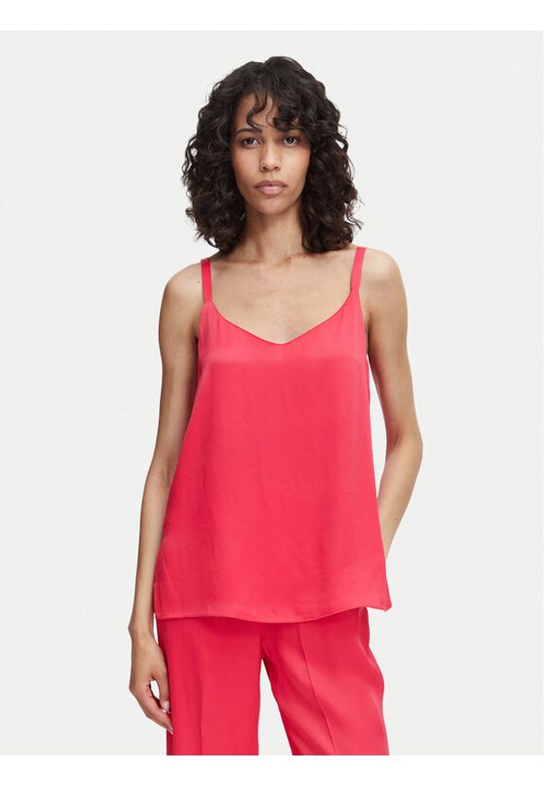 ACCESS FASHION Top 63-2221-875 Różowy Regular Fit. Kolor: różowy. Materiał: wiskoza
