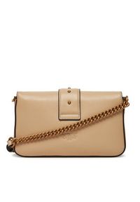 Pinko - PINKO Torebka Love One Mini Slouchy Fl PE 25 PLTT 104340 A0QO Beżowy. Kolor: beżowy. Materiał: skórzane #3