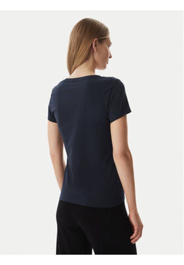 EA7 Emporio Armani T-Shirt 7W000977 AF10373 UB102 Granatowy Regular Fit. Kolor: niebieski. Materiał: bawełna