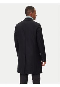 Hugo - HUGO Płaszcz wełniany Migor2541 50546528 Czarny Slim Fit. Kolor: czarny. Materiał: wełna #4