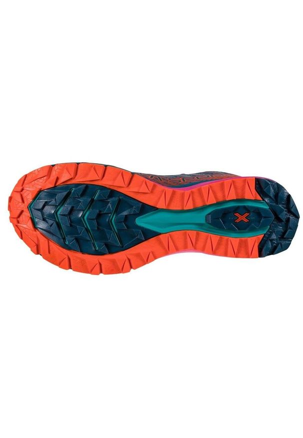 LA SPORTIVA - Buty trailowe damskie La Sportiva Jackal II. Kolor: pomarańczowy, wielokolorowy, niebieski, fioletowy. Materiał: materiał, syntetyk. Szerokość cholewki: normalna