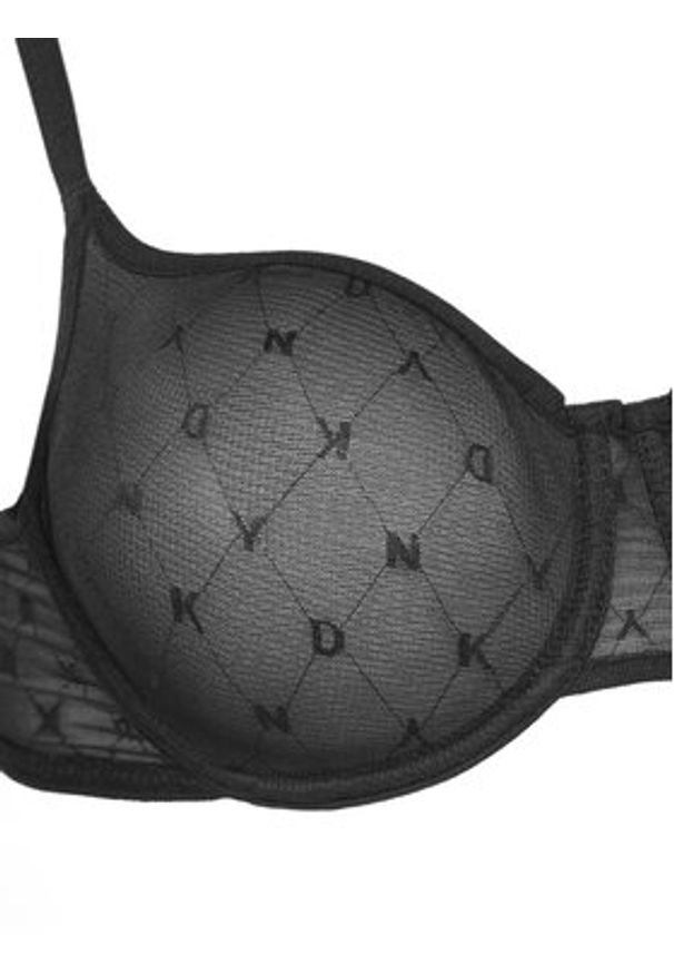 DKNY Biustonosz z fiszbiną DK4039 Czarny. Kolor: czarny. Materiał: syntetyk