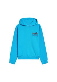 Diadora - Bluza DIADORA HOODIE MANIFESTO. Kolor: niebieski