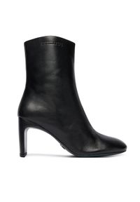 Patrizia Pepe Botki 2Y0036 L048 K103 Czarny. Kolor: czarny. Materiał: skóra