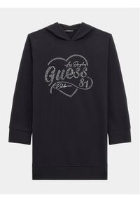 Guess Sukienka codzienna J4RK28 KA6R4 Czarny Regular Fit. Okazja: na co dzień. Kolor: czarny. Materiał: bawełna. Typ sukienki: proste. Styl: casual