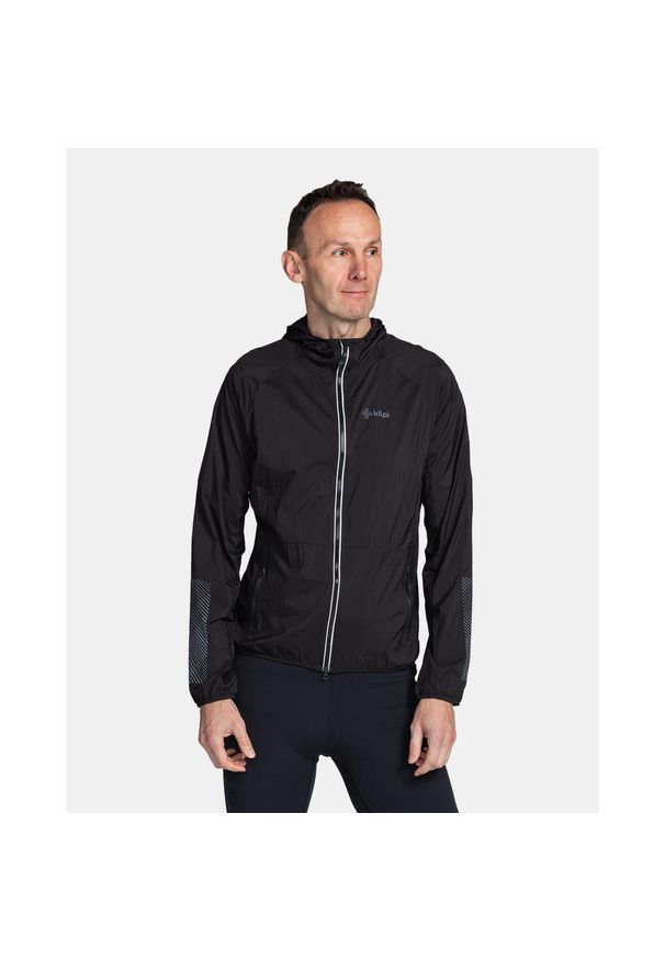 Męska kurtka outdoorowa lub do biegania Kilpi ROSA-M. Kolor: czarny. Materiał: nylon