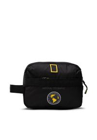 National Geographic Saszetka nerka Toiletry Bag N16981.06 Czarny. Kolor: czarny. Materiał: materiał