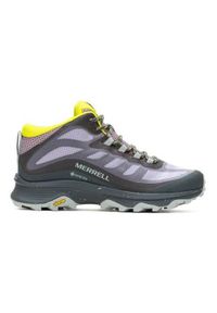 Buty trekkingowe damskie Merrell Moab Speed Mid Gtx. Kolor: wielokolorowy. Materiał: syntetyk, materiał. Szerokość cholewki: normalna