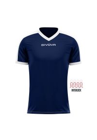 Koszulka piłkarska dla dorosłych Givova Revolution Interlock. Kolor: niebieski, wielokolorowy, biały. Sport: piłka nożna #1