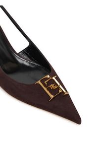 Elisabetta Franchi Czółenka SA17L61E2 Brązowy. Kolor: brązowy. Materiał: zamsz, skóra #2