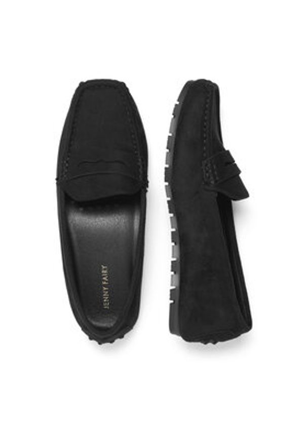 Jenny Fairy Mokasyny WYL123-4 Czarny. Kolor: czarny. Materiał: materiał