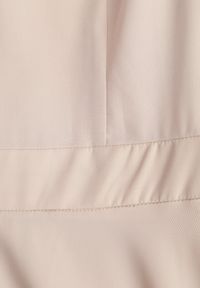 Born2be - Beżowa Rozkloszowana Sukienka Zdobiona Falbanami Emilienne. Okazja: na randkę, na spacer. Kolor: beżowy. Materiał: jeans, tkanina. Wzór: jednolity, gładki, aplikacja. Typ sukienki: rozkloszowane. Styl: wizytowy, klasyczny, elegancki. Długość: maxi #4