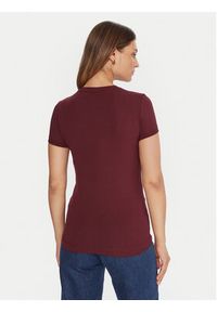 Guess T-Shirt W2YI44 J1314 Bordowy Regular Fit. Kolor: czerwony. Materiał: bawełna