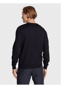 BOSS - Boss Sweter Baram-L 50476363 Granatowy Slim Fit. Kolor: niebieski. Materiał: wełna