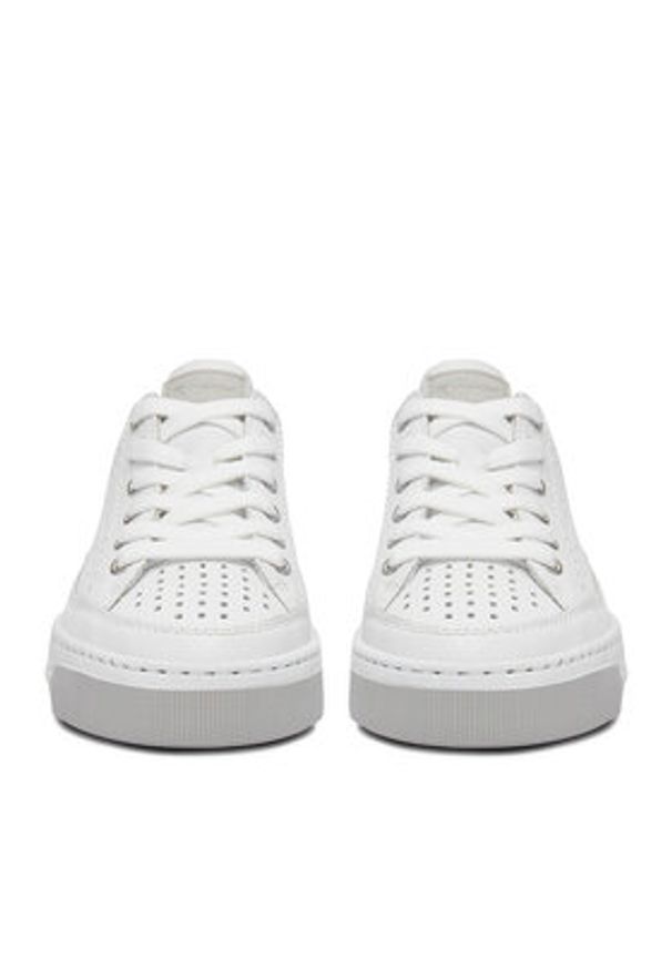 Rieker Sneakersy CEO-L8849-80 Biały. Kolor: biały. Materiał: skóra