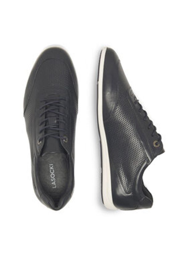 Lasocki Sneakersy MARIO-02 MI24 Granatowy. Kolor: niebieski. Materiał: skóra