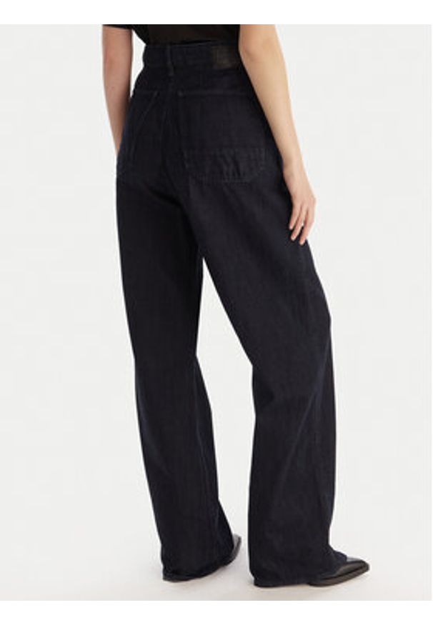 G-Star RAW - G-Star Raw Jeansy Roos D27705-D536 Granatowy Wide Leg. Kolor: niebieski